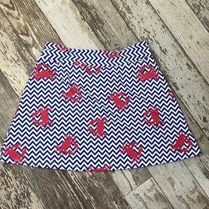 Nelly M. Crab & Chevron Summer Golf Skirt🤩